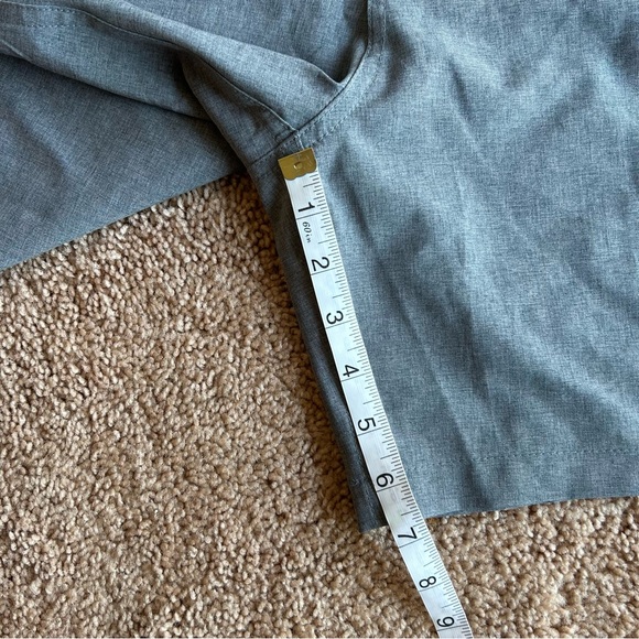 NWT PANAMA JACK Performance Shorts 10" Stretch Quick Dry Golf Gray New 38 Hybrid - Picture 8 of 9